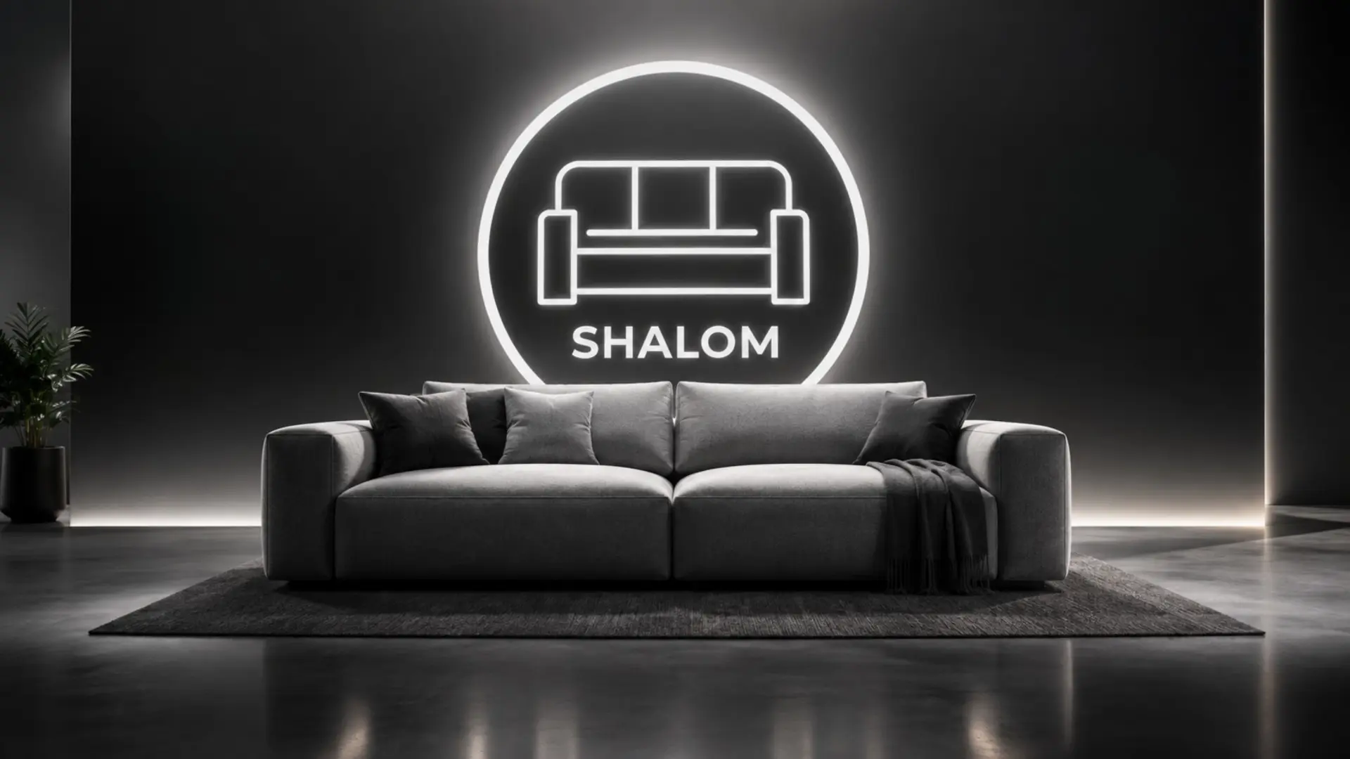 Sala contemporánea con sofá modular fabricado por Shalom Muebles en Barquisimeto
